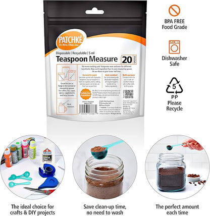 Plastic Measuring Spoons, Fits in Jar, Good