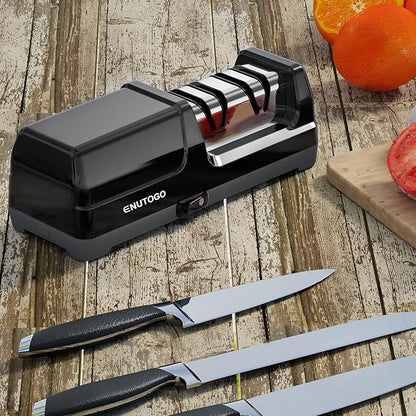 Enutogo Knife Sharpener, Professional 2-Stages Eleltric Knife Sharpeners