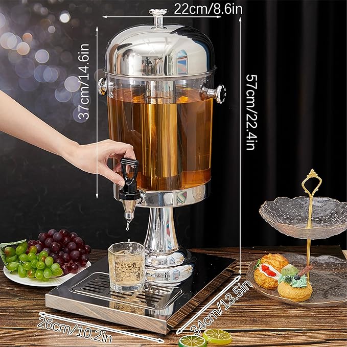 Gisafai 3 Pcs 2 Gallon Drink Dispensers