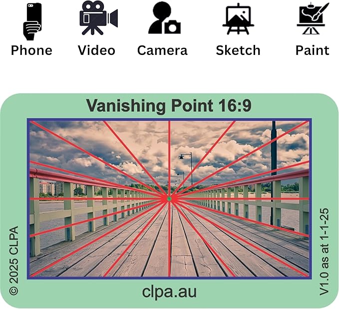 CLPA Basic Photographic Viewfinder Set: Rule of Thirds, Square Diagonals