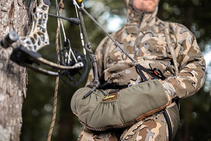 Hunter Safety System Saddle Muff: Essential Cold Weather Gear for Hunting or Fishing - Polar Fleece Hand Warmer with J-Hooks & Storage Pockets - Top Hunting Accessories for Comfort & Protection