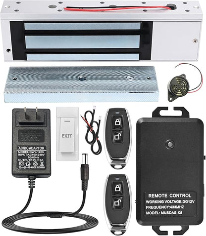 Access Control System with Remote Control – 600lbs Magnetic Door Lock Kit