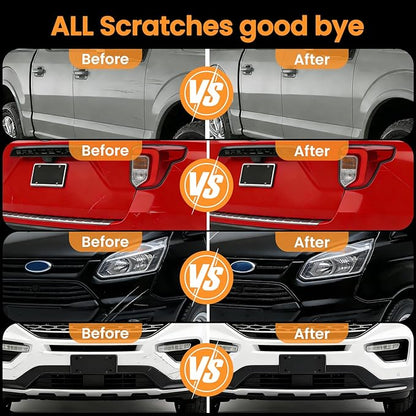 Cactus Gray(NE/M7457) Touch Up Paint Compatible with Ford,2-In-1 Car Scratch Remover Pen,Car Paint Scratch Repair Kit for Scratches,Chips & Nicks,2-PCS SET