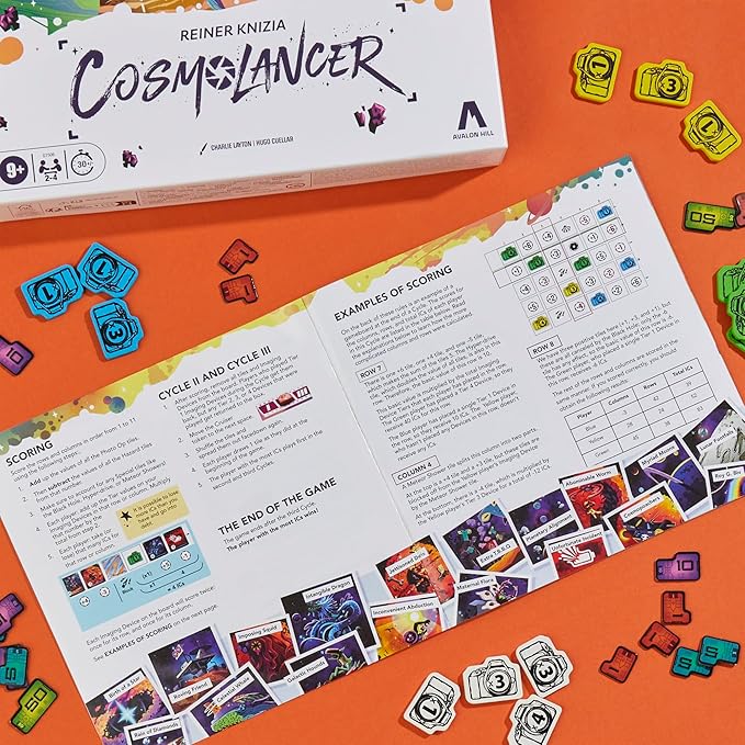 Cosmolancer Board Game | A Strategy Game by Reiner Knizia | Ages 9 and Up | 2 to 4 Players | 30 Mins. | Family Games for Kids, Teens, and Adults
