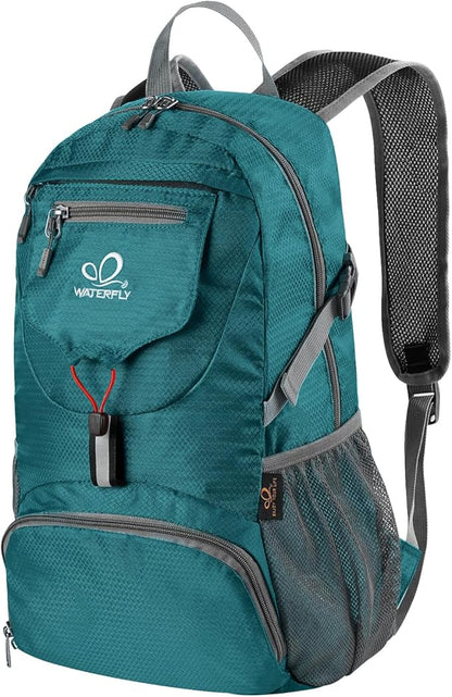 WATERFLY Small Lightweight Packable Backpack: 20l Ultra Light Foldable Travel Hiking Camping Daypack Day Pack for Man Woman