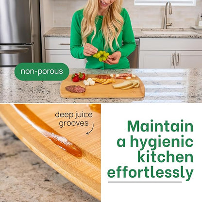 Bamboo Cutting Board – 15 Inch Wood Cutting Boards