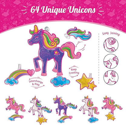 Imagimake Window Art Princess & Unicorn | Suncatcher Kit | Unicorn Toys for Girls Age 5-8 | Craft Kits for Ages 8-12 | Gifts for 5 Year Old Girls | Princess Toys