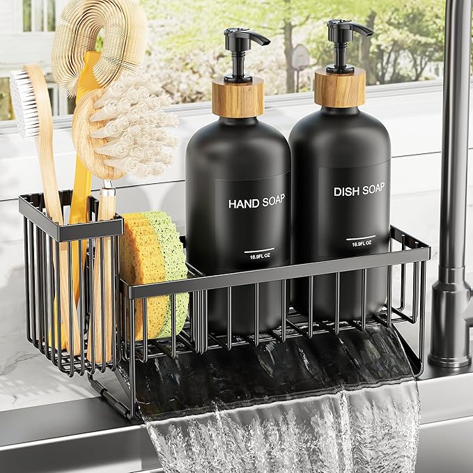 Cisily Kitchen Dish Soap Dispenser Set