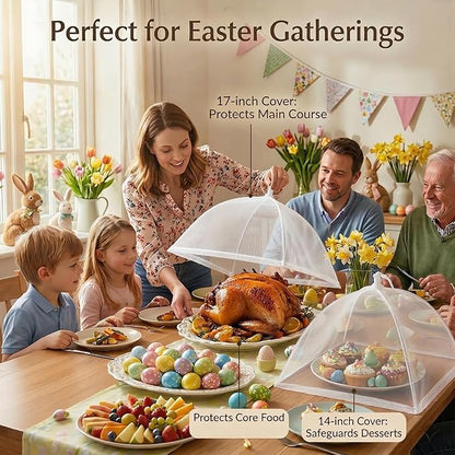 4-Pack Food Cover Mesh Food Tent