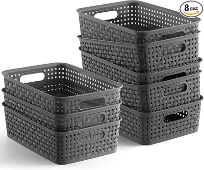 NETANY Plastic Storage Baskets