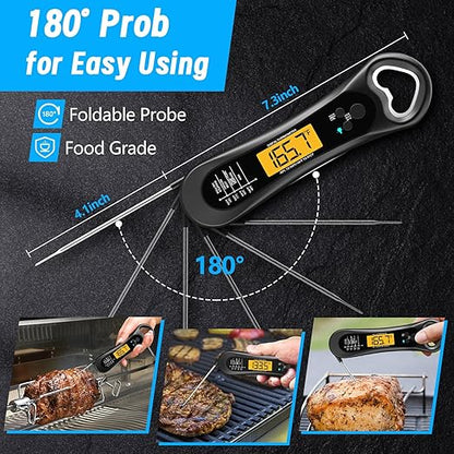 Meat Thermometer Digital, Instant Read Meat Thermometer