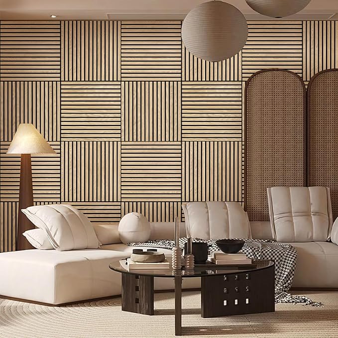 ARMURO Acoustic Wood Panels for Wall 4-Pack
