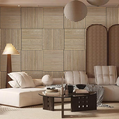 ARMURO Acoustic Wood Panels for Wall 4-Pack