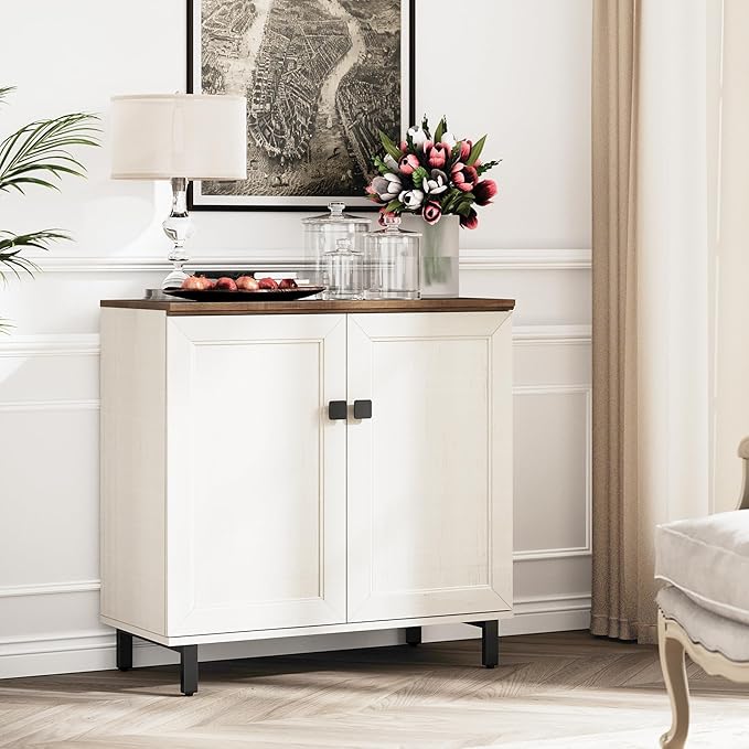 Multifunctional Buffet Sideboard Cabinet Farmhouse Modern Storage Cabinet
