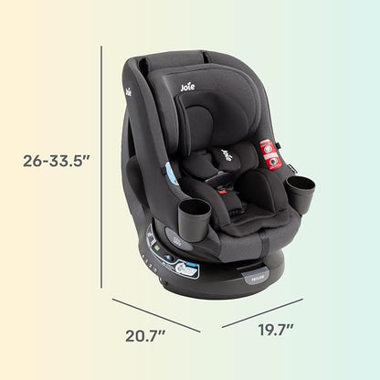 Chili Spin SI Rotating 2-in-1 Convertible Car Seat, Rear and Forward-Facing, No-Rethread Harness, Tested for Safety Standards (Shale)