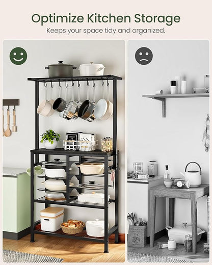 CHOEZON Pots and Pans Organizer Rack, Kitchen Bakers Rack, Kitchen Island Table