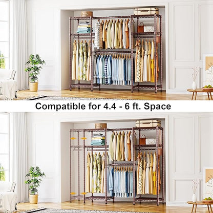 Ulif E7 Garment Rack, Heavy Duty Clothes Storage System