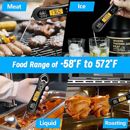 Meat Thermometer Digital, Instant Read Meat Thermometer