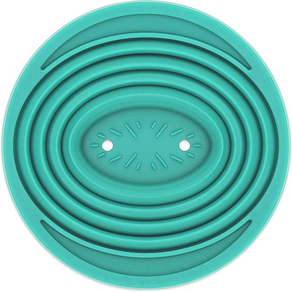 COLETTI Sierra Camping Pour Over Coffee Dripper — Collapsible Pour Over Coffee Dripper — Includes Pack of Paper Filters [Teal, Pack of 1]