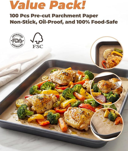 Bake Choice 2 Pack Half Sheet Pans 18x13 In