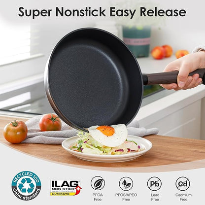 SENSARTE 13Pcs Pots and Pans Set Nonstick Cookware Set Kitchen Cooking Frying