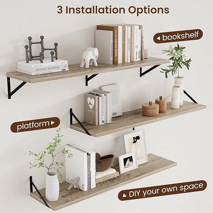 Axeman 12 Inch Deep Floating Shelves