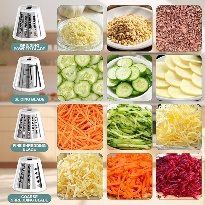 Slicer Shredder Attachment for KitchenAid Stand Mixer, Cheese Grater Attachment