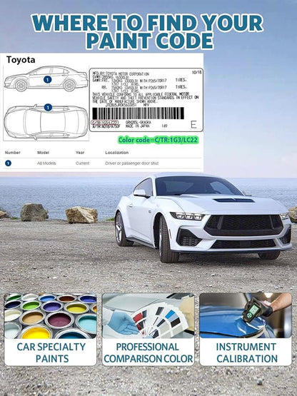 Ruby Flare Pearl Touch Up Paint for Toyota, Color Exact Match Car Paint Scratch Repair Pen Quick & Easy Fix Vehicle Chips and Automotive Nicks Scuff