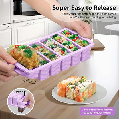 2-Pack Silicone Freezer Trays