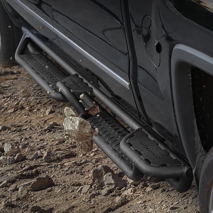 BINARY STAR 4-Steps Running Boards for 2004-2025 Nissan Titan Crew Cab, 2016-2025 Titan Xd Crew Cab(4 Full-Size Door) Side Steps, 4-Steps Design Nerf Bars