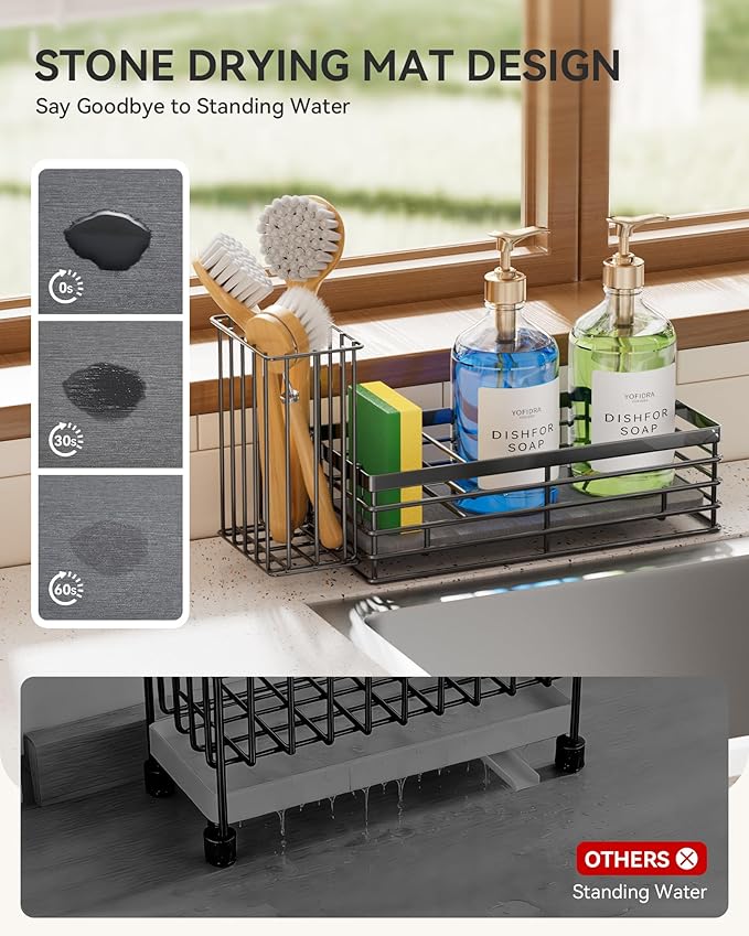 Yofidra Sponge Holder for Kitchen Sink, Sink Caddy Organizer