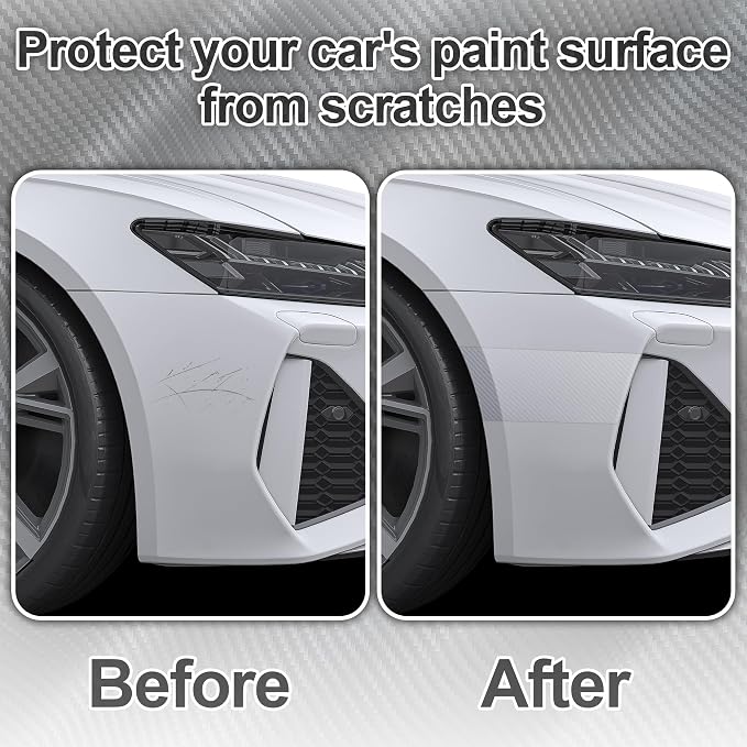 Arespark Car Door Edge Protector, Clear Carbon Fiber Sill Guard Vinyl Film with Anti-Scratch Anti-Collision Protection for Most Vehicles with Free Tool Kit (3inx30ft)