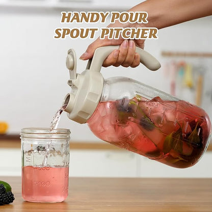 Soligt Glass Mason Jar Pitcher