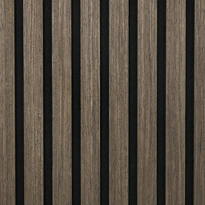 HOMCOM 4 Pack 3D Faux Wood Wall Panels, Wood Slat Wall Panels