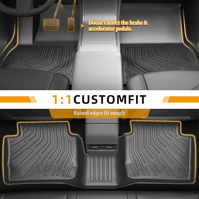 Floor Mats for Toyota 4Runner SR5 | Limited 2010 2011 2012(ONLY 5 Seats), Floor Mats for Lexus GX460 2010-2013, Front & Rear Row TPE Non-Slip Waterproof Summer Winter, 5th gen 4runner Floor Mat