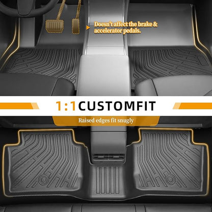Floor Mats for Toyota 4Runner SR5 | Limited 2010 2011 2012(ONLY 5 Seats), Floor Mats for Lexus GX460 2010-2013, Front & Rear Row TPE Non-Slip Waterproof Summer Winter, 5th gen 4runner Floor Mat