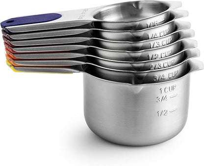 Spring Chef Magnetic Stainless Steel Measuring Cups, Kitchen Tools