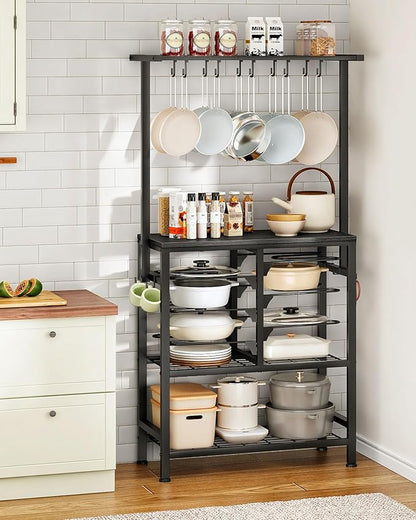 CHOEZON Pots and Pans Organizer Rack, Kitchen Bakers Rack, Kitchen Island Table