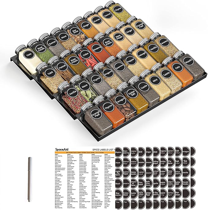 SpaceAid Spice Drawer Organizer