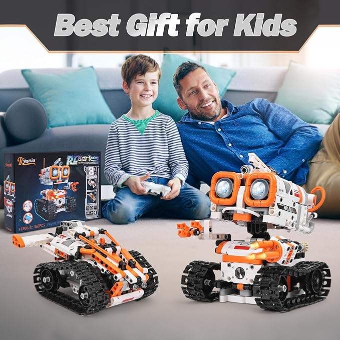 STEM Robotics Kits for Kids Ages 8-12 8-14 Year Old, 3 in 1 Remote/APP Control & Programming Robot Building Set, Toy Coding Science Projects, Birthday Gift Ideas for 8 9 10 11 12+ Boys & Girls