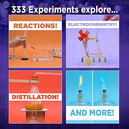 Thames & Kosmos Chem C3000 (V 2.0) Chemistry Set | Science Kit with 333 Experiments & 192 Page Lab Manual, Student Laboratory Quality Instruments & Chemicals