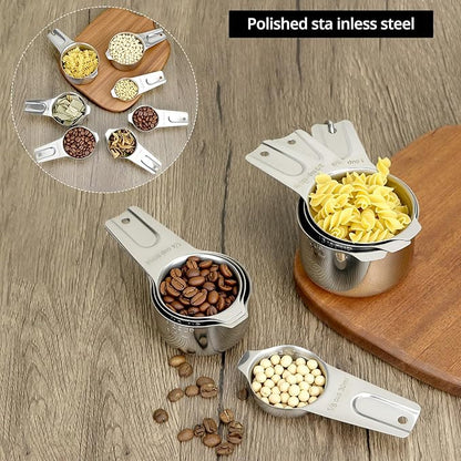 QWORK Stainless Steel Measuring Cups