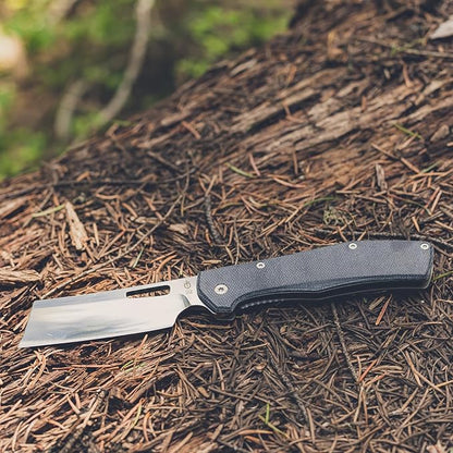 Gerber Gear Flatiron Folding Pocket Knife, EDC Stainless Steel Folding Knife with 3.6" Cleaver Blade and Pocket Clip