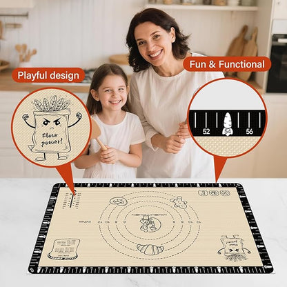 Silicone Baking Mat with Recipes, Silicone Mat