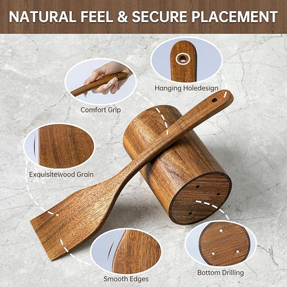 Wooden Utensil Set 8 Pcs