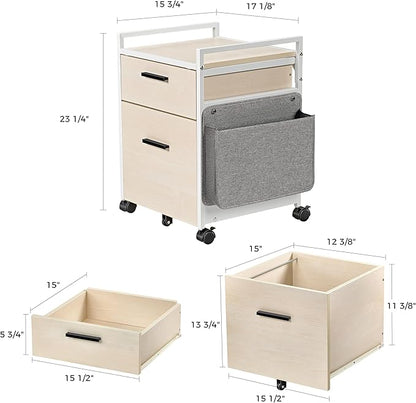 EUREKA ERGONOMIC 2-Drawer Mobile File Cabinet