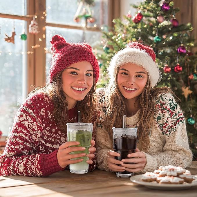 Iced Coffee Cups with Lids: Coffee Bar Accessories