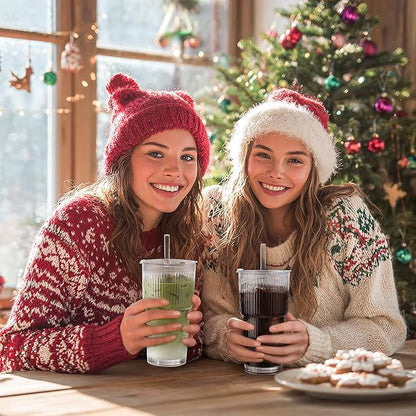 Iced Coffee Cups with Lids: Coffee Bar Accessories