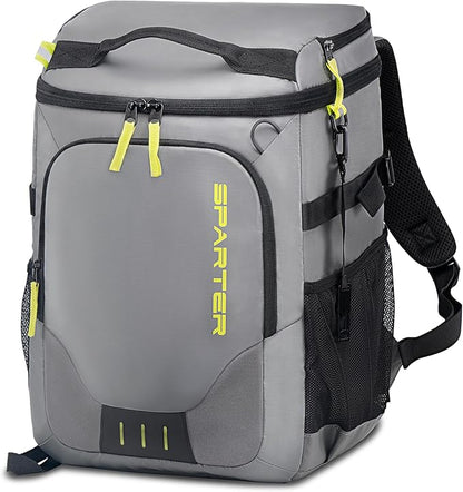 SPARTER Backpack Cooler Insulated Leak Proof 33/49 Cans, 2 Insulated Compartments Thermal Bag, Portable Lightweight Beach Travel Camping Lunch Backpack for Men and Women