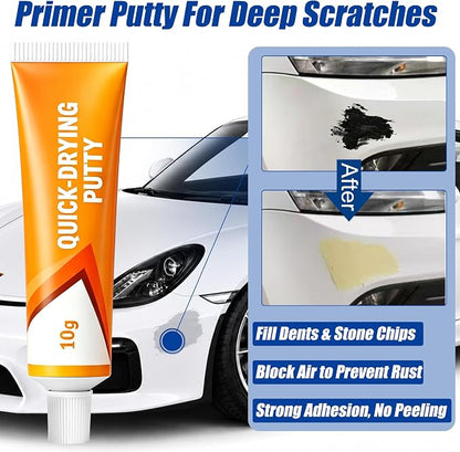 Baja Storm Metallic HAL Touch Up Paint Compatible with Nissan, All in One Car Scratch Repair Kit with Primer Putty & Clear Coat, Complete Sanding Tools Set for Scratches Chips Nicks